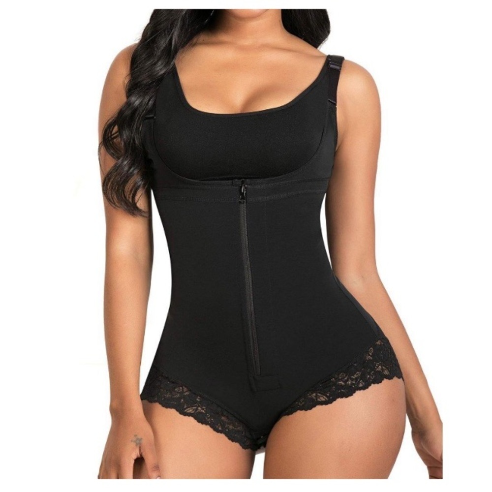 SHAPERX Fitness Open Bust Shapewear Bodysuit